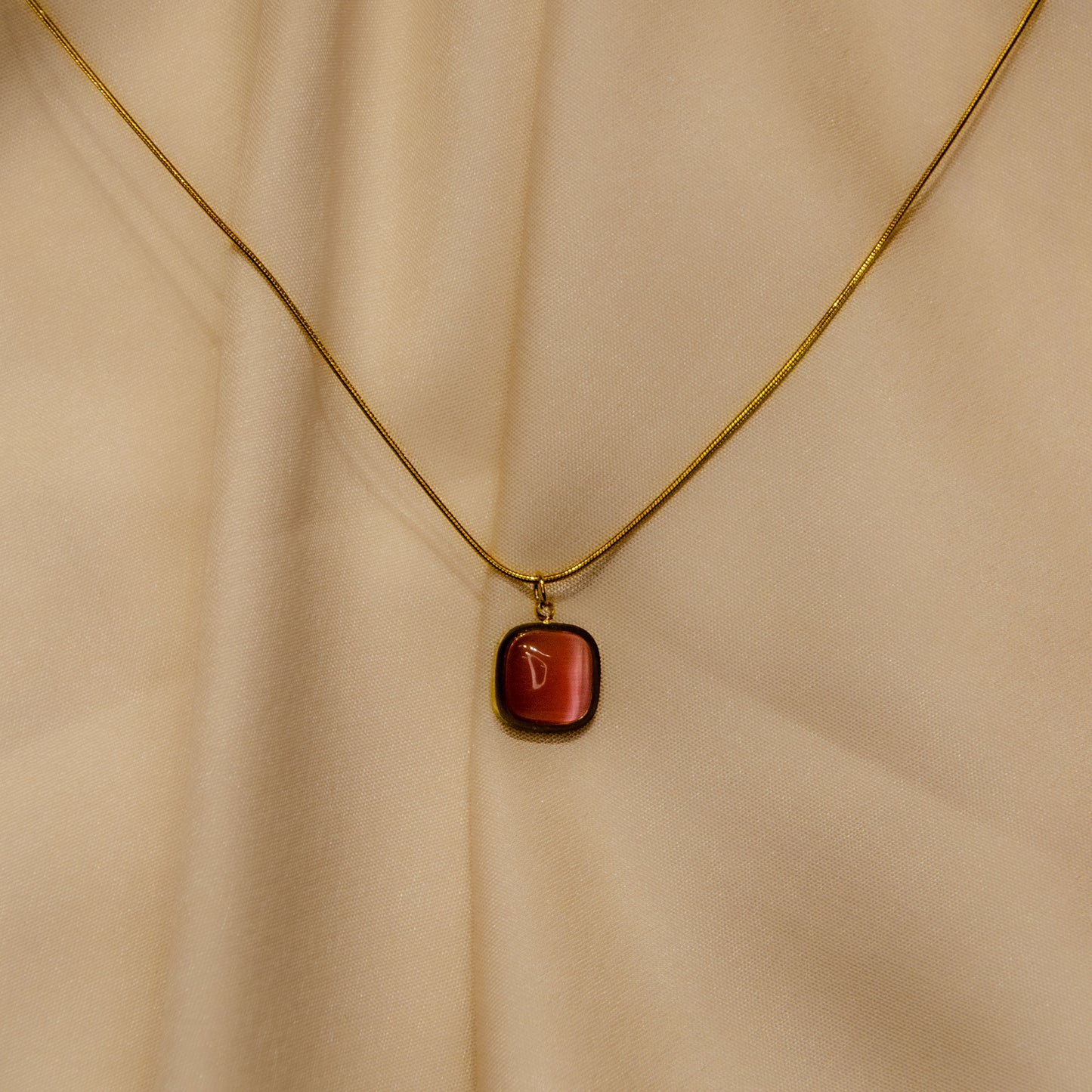 Pink Stone Necklace
