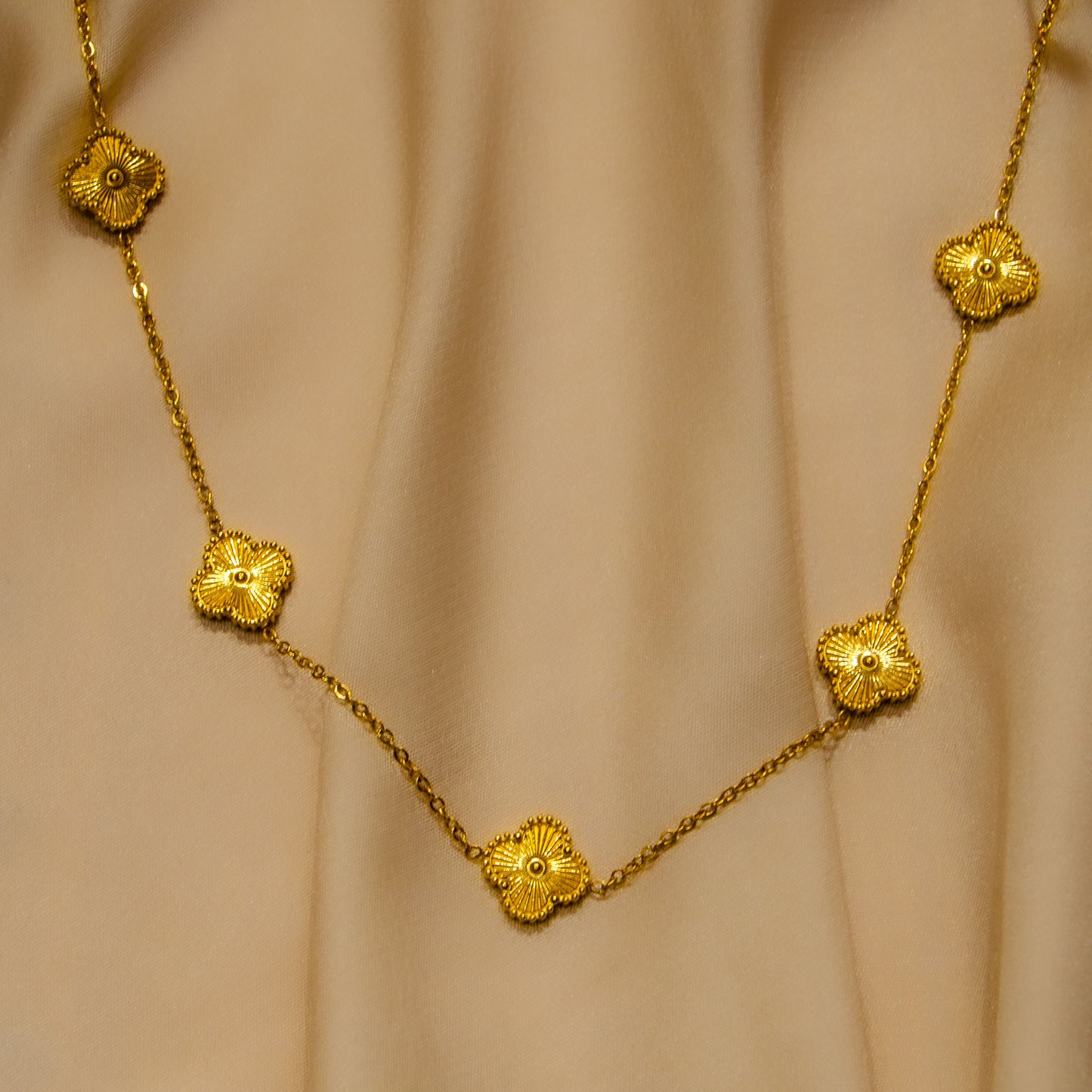 Golden Clover Necklace