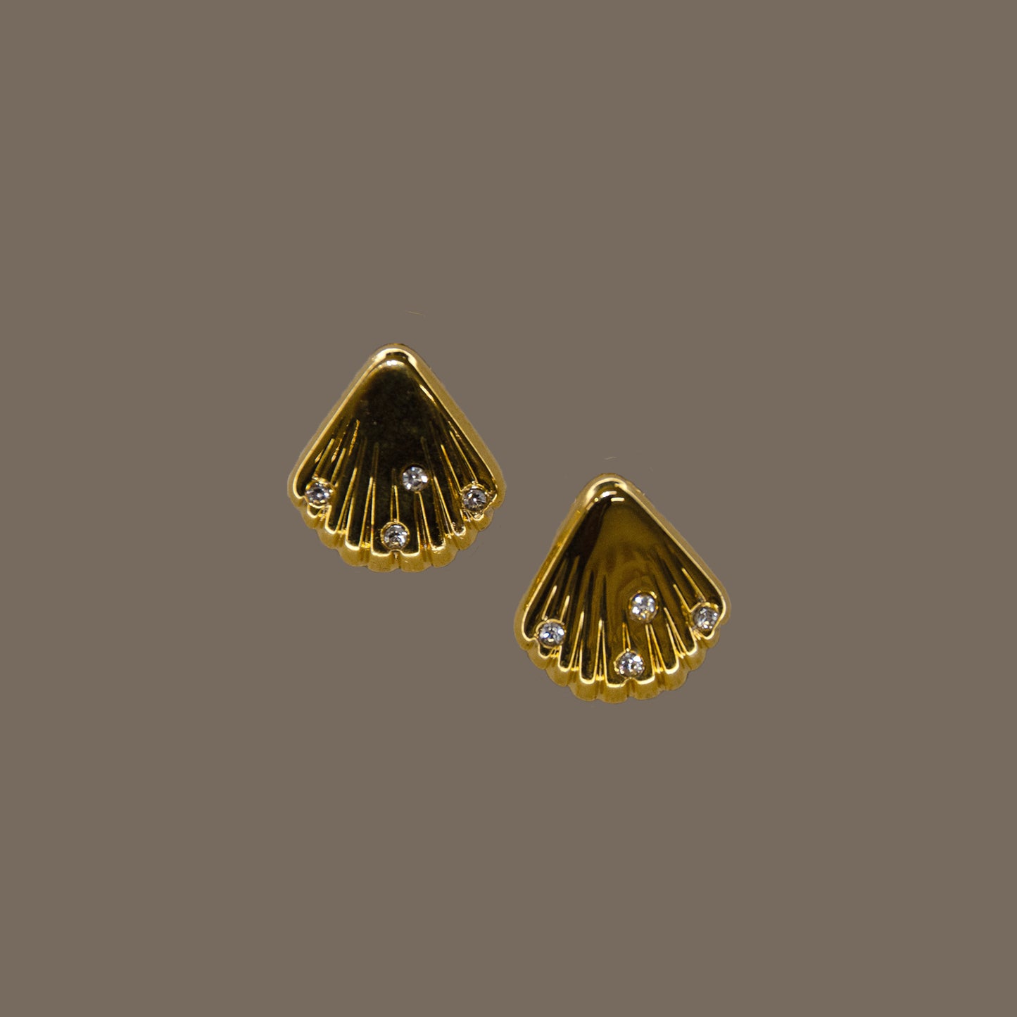 Shell Diamonds Earrings