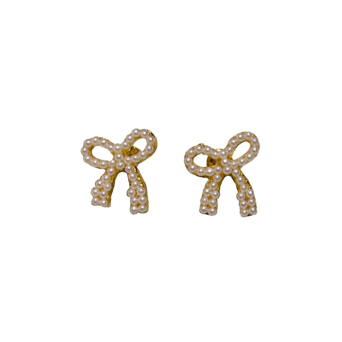 Studed Mini Bow Earrings