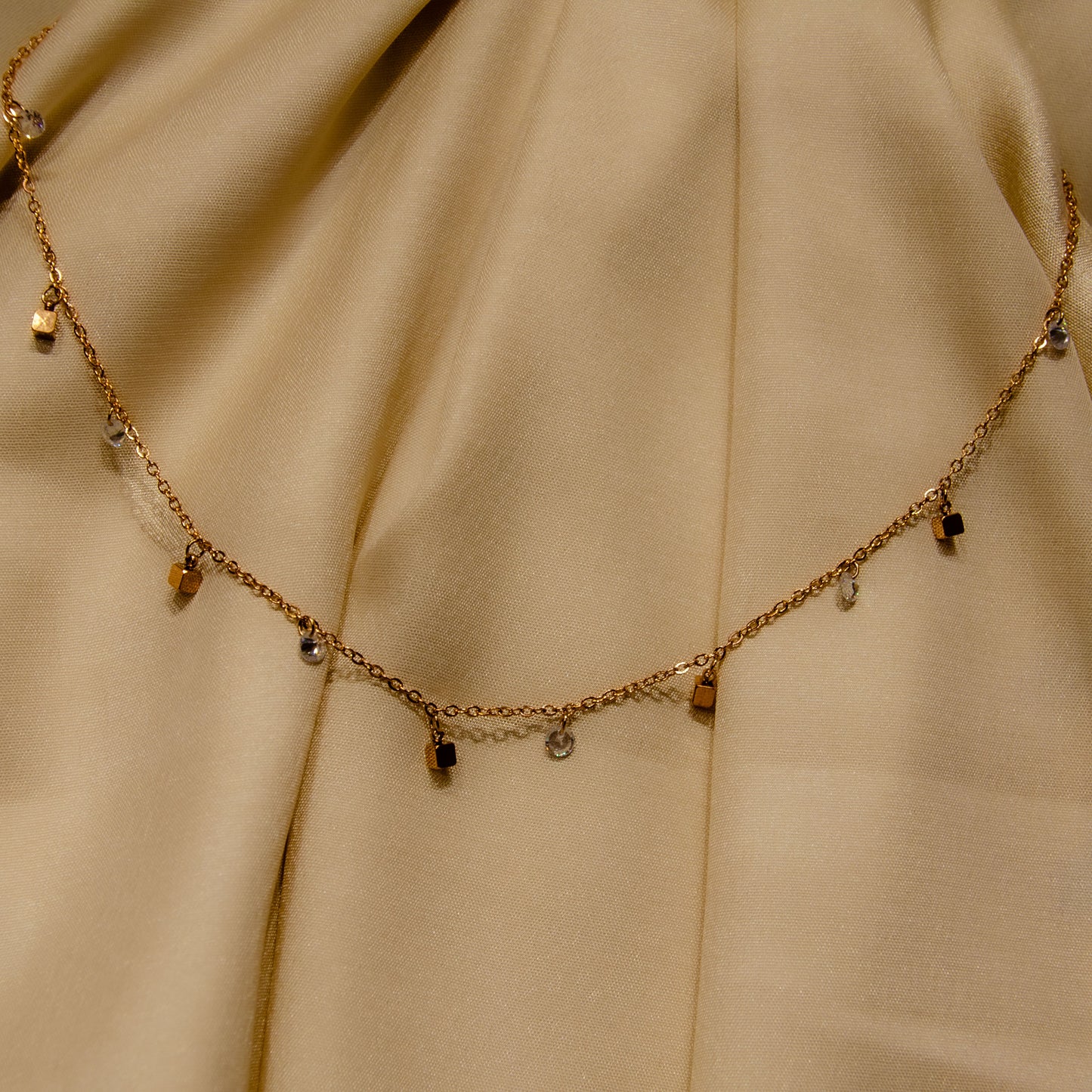 Squarestars Rosegold Necklace
