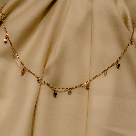 Squarestars Rosegold Necklace