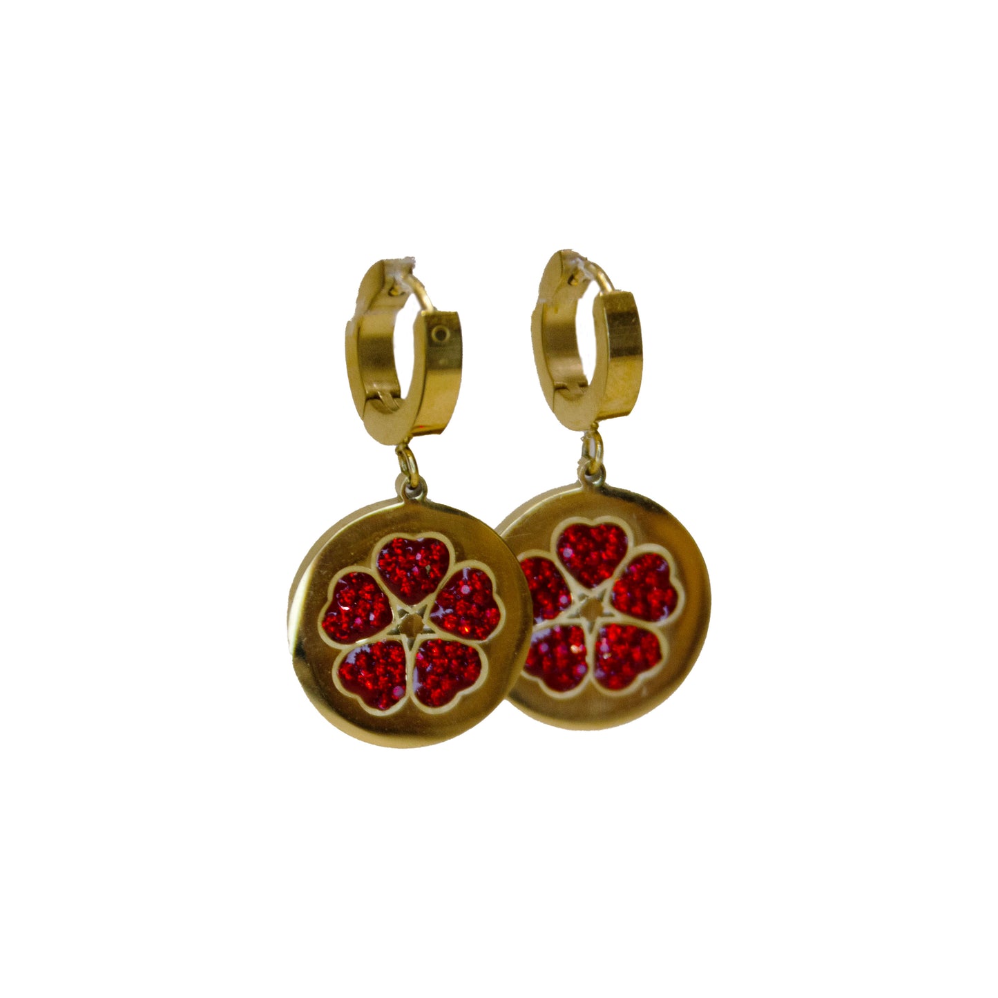 Red Clover Earrings
