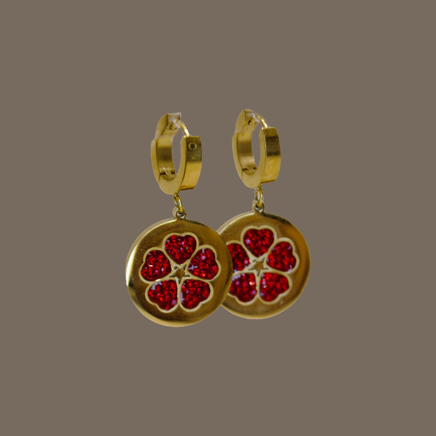 Red Clover Earrings