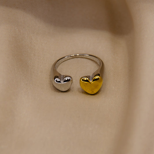 Yin-Yang Heart Ring