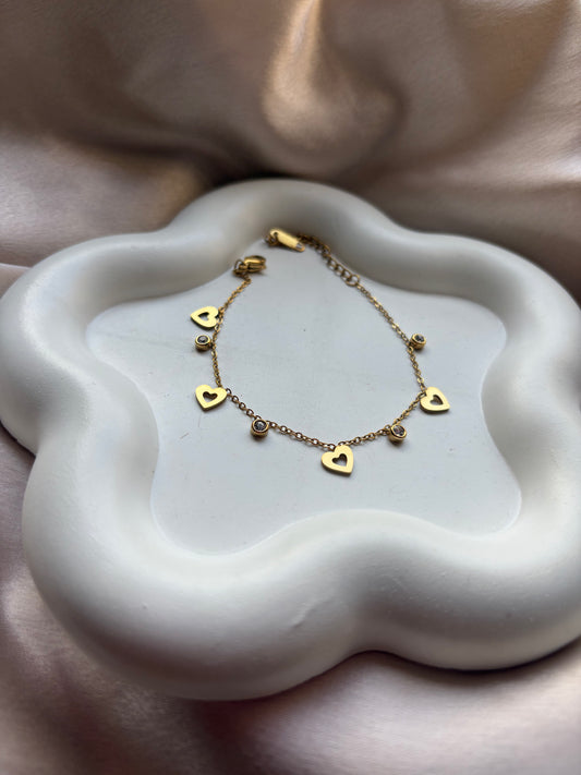 Heart Drop Bracelet